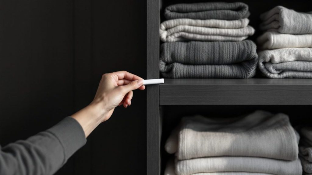découvrez l’astuce de grand-mère étonnante : placer une craie dans votre armoire permet de lutter efficacement contre l’humidité et les mauvaises odeurs. un geste simple pour garder vos vêtements frais et protégés !