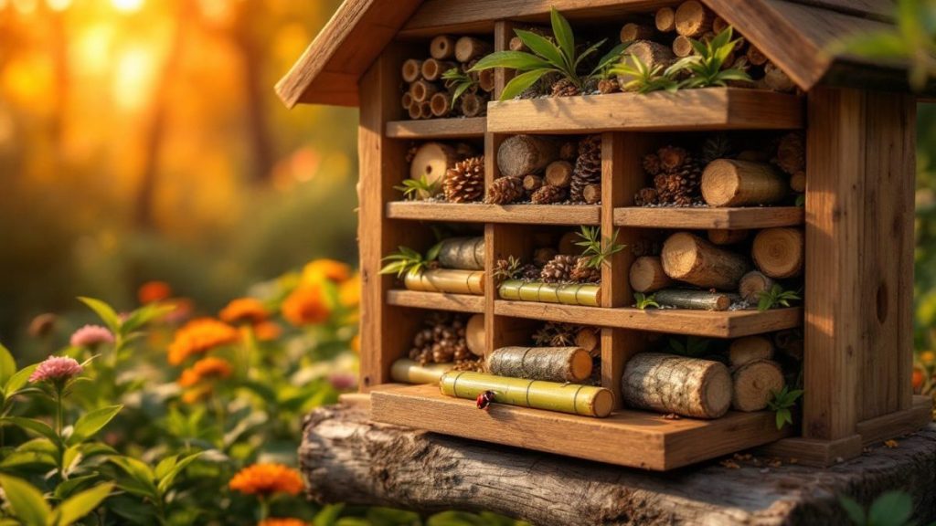 découvrez une méthode innovante pour installer un abri à insectes après août et profitez d'un écosystème équilibré capable d’éliminer naturellement jusqu’à 80% des parasites de votre jardin.
