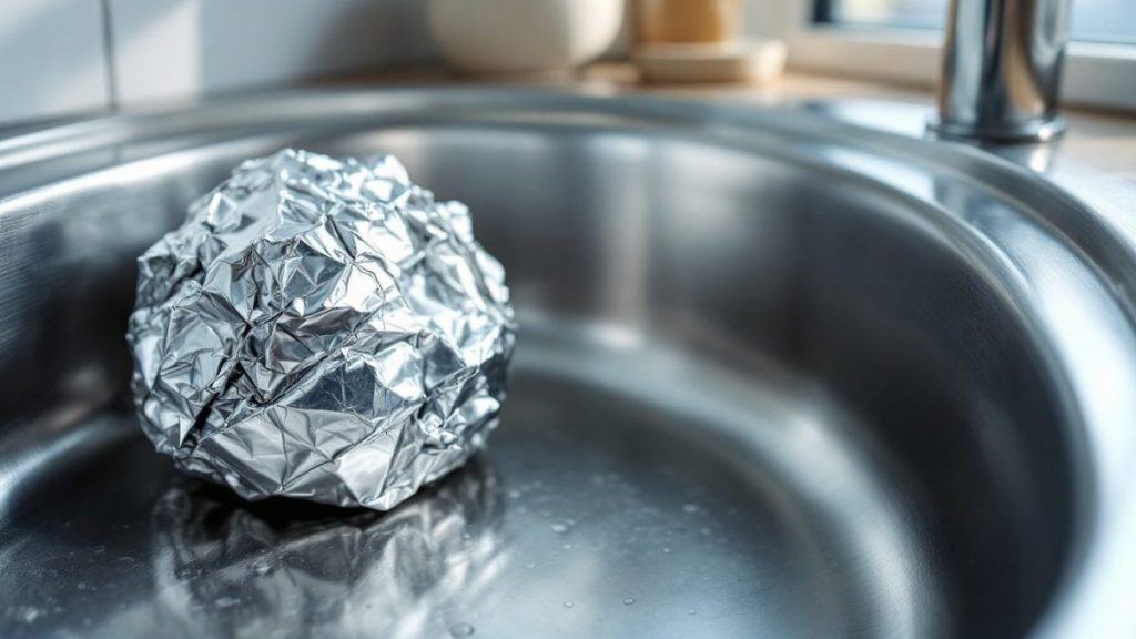 découvrez comment placer du papier aluminium froissé dans votre évier peut prévenir la rouille naturellement, sans utiliser de produits chimiques. une astuce simple qui surprend mais qui fonctionne !