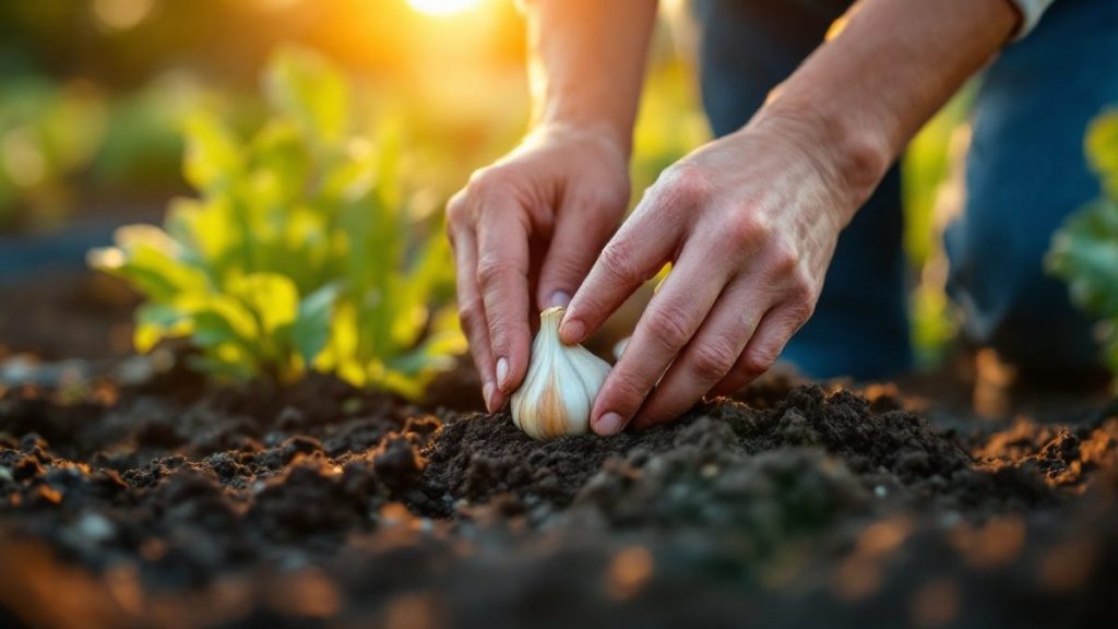 découvrez l'astuce simple à réaliser en septembre au potager pour garantir une récolte d'ail abondante et saine l'année prochaine.